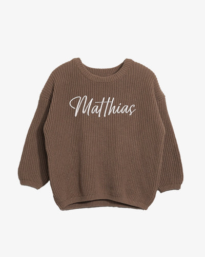 Personalized Knitted Sweater Pullover for Babies and Toddler Unisex