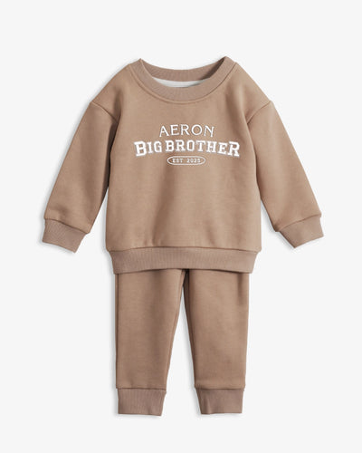 Sweatshirt and Sweatpants Set for Babies and Toddler Unisex  Personalized Varsity Font